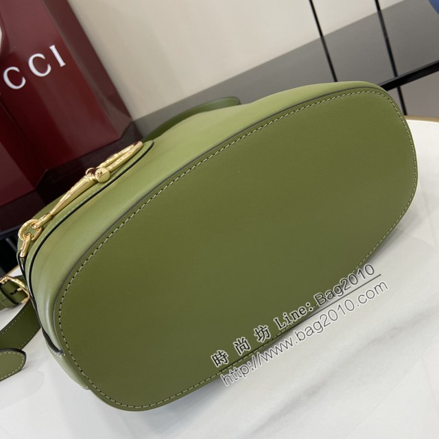 Gucci專櫃古馳2025春夏系列最新款水桶包手提單肩斜挎女包 jh2617型號：833660